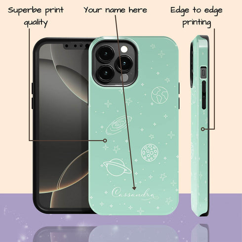 Personalized Pastel Universe Colors iPhone Case